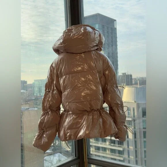 🆕 ALO YOGA 🧿 NWOT Stunner Puffer Jacket, Dusty Rose - Sz L / US 12 - 14 - Picture 6 of 15